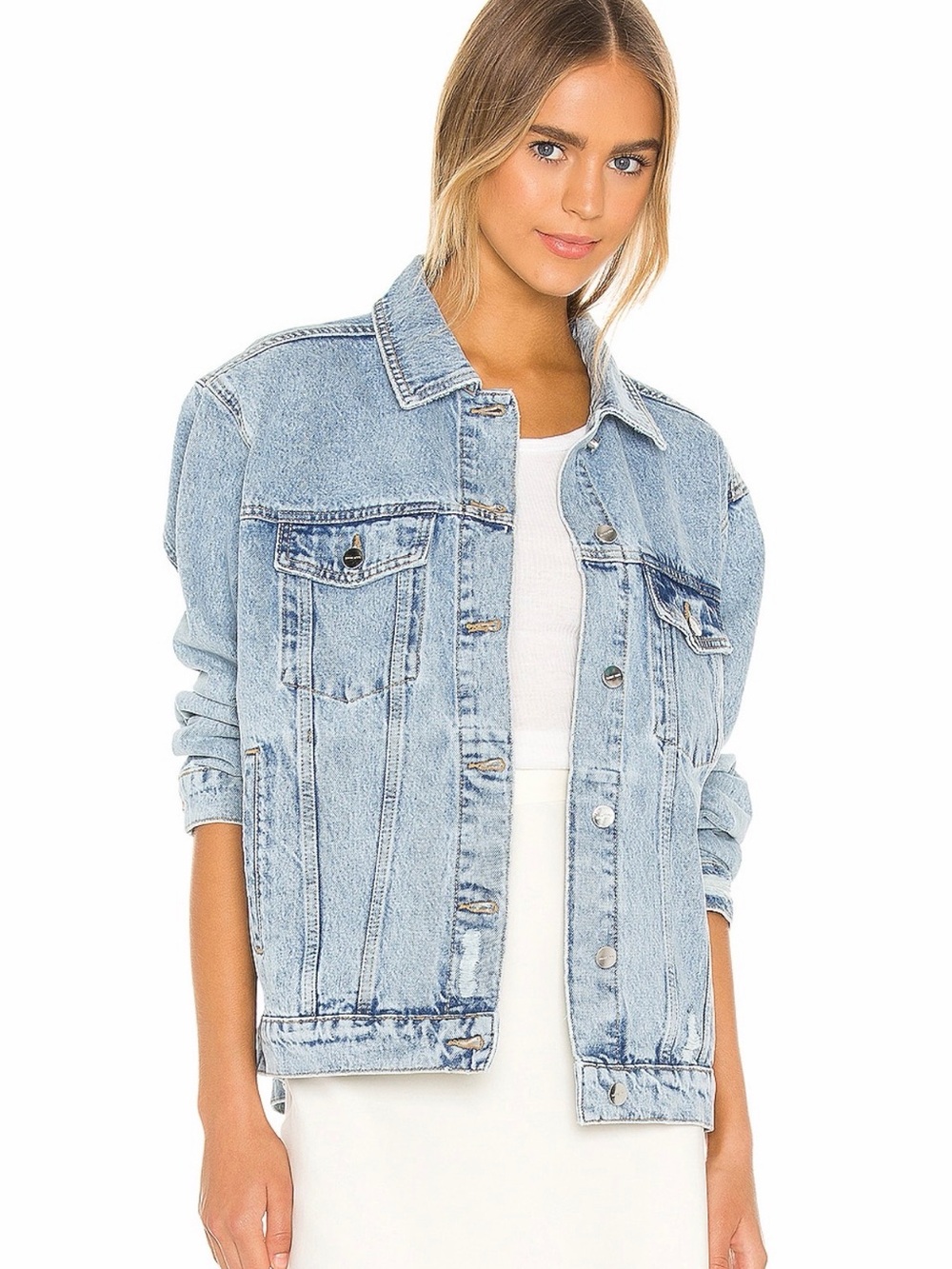 Anine Bing Blue Denim Jean Jacket